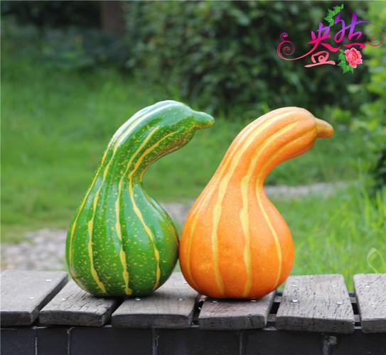 义乌厂家直销 批发水果蔬菜模型 大弯南瓜 道具装饰 工